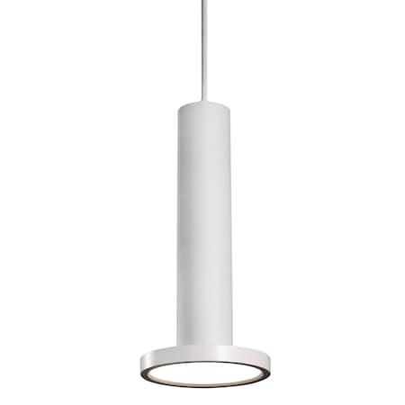 Luna - LED Pendant - 5 - White Finish - White Acrylic